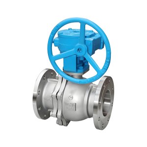 Q341F-16P DN50，DN100不銹鋼渦輪法蘭球閥